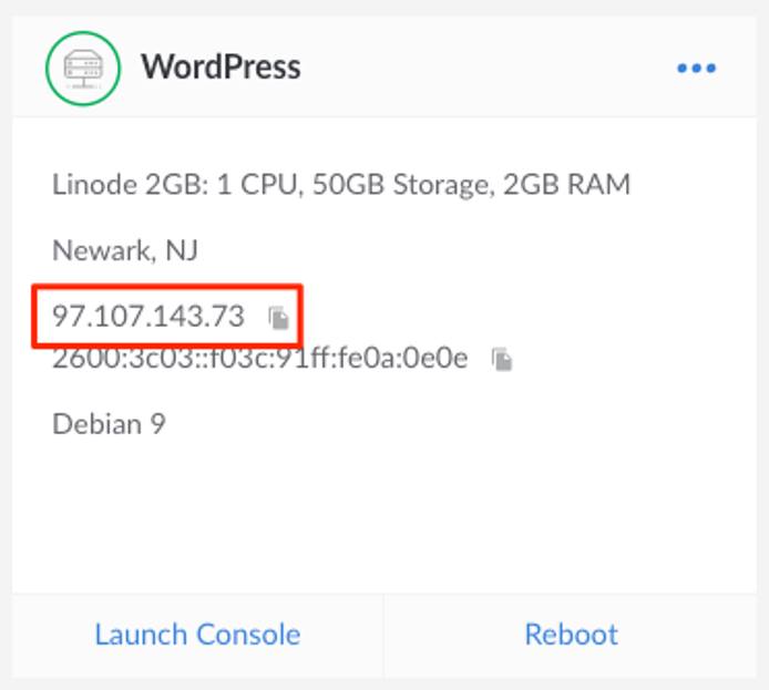 Highlight of a Linode&rsquo;s IP address in grid view