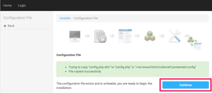 Multicraft Configuration File Transfer.